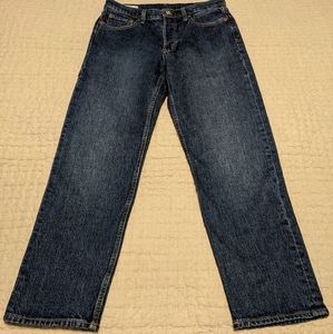 Blue Gap jeans. Cheeky straight high rise.